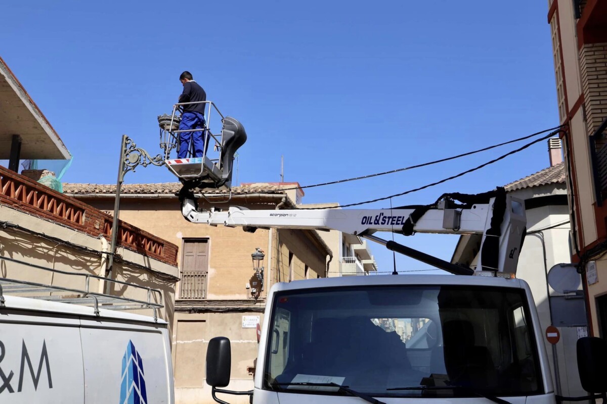 renovación del alumbrado público de Moncada